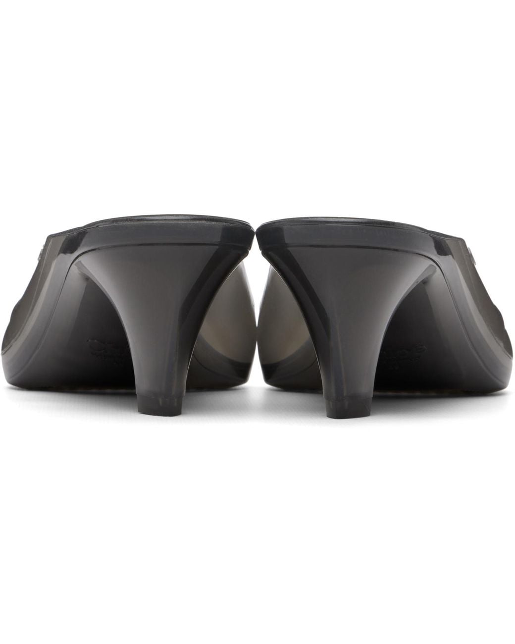 Chloé Gray Jelly' Mule Heeled Sandals