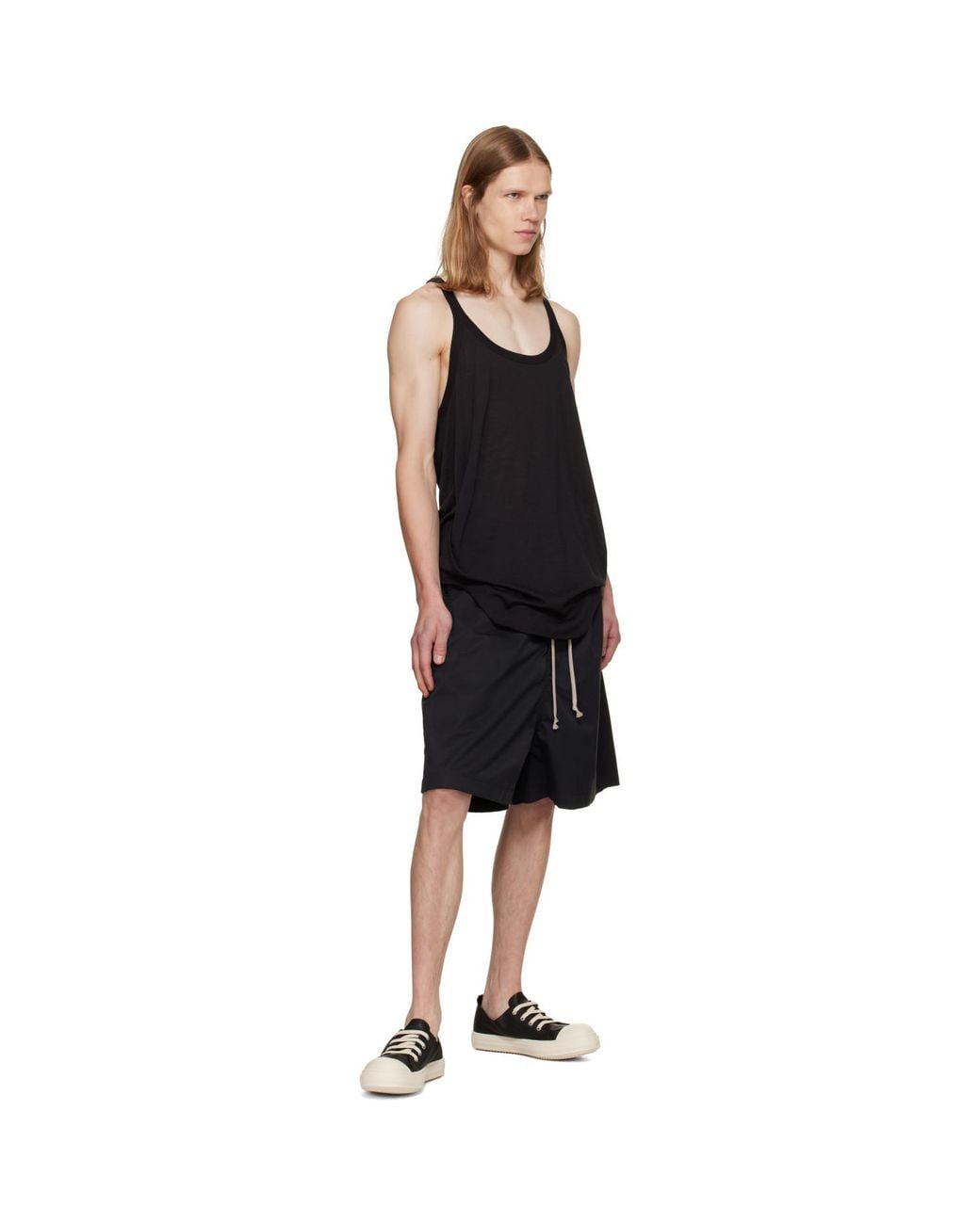 Rick Owens Black Tower Low Sneakers for men
