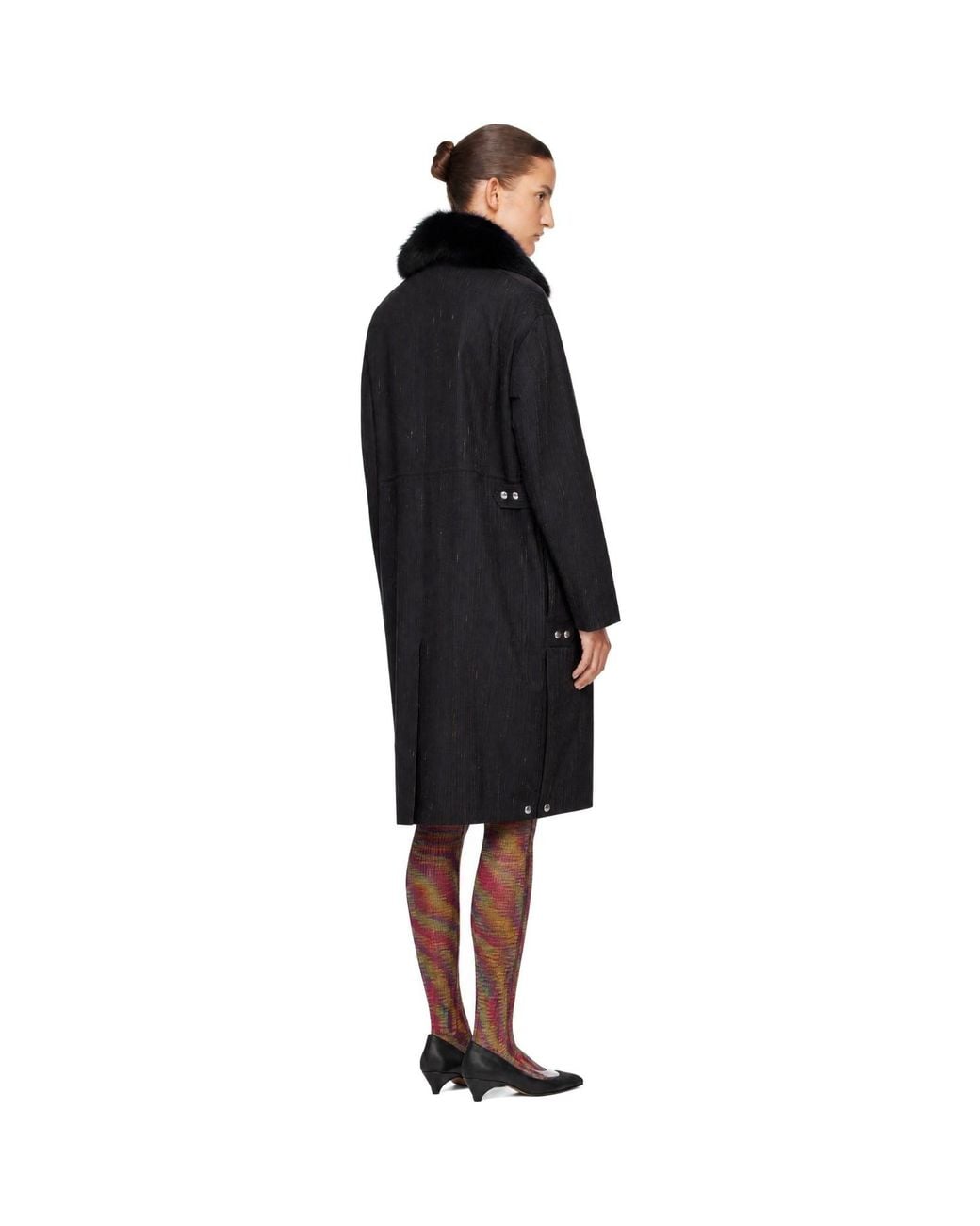 Kiko Kostadinov Black Osprey Coat