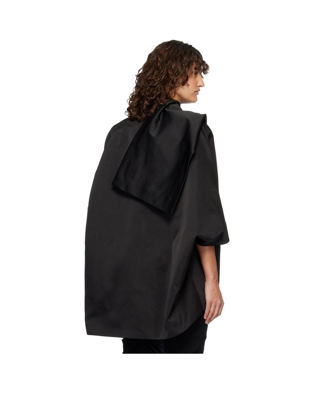 Rick Owens Black Temple Sail Biker Jacket