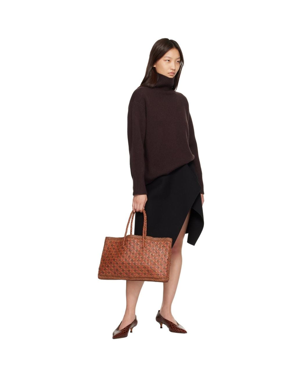 Dragon Diffusion Brown Maori Kete Tote