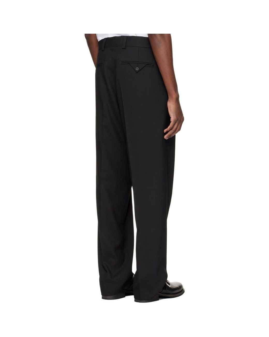 HUGO Black Modern-Fit Stretch Twill Trousers for men