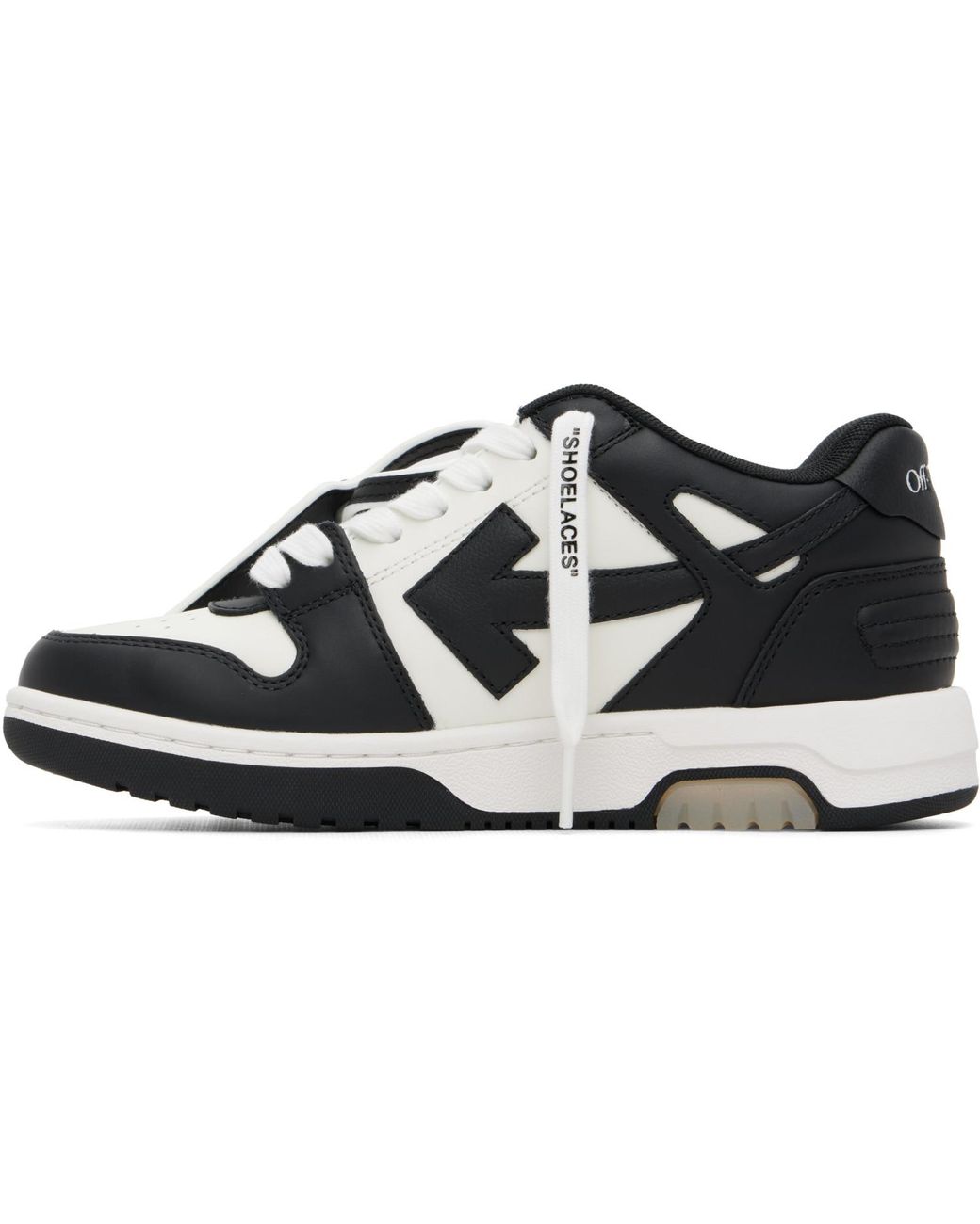 Off-White c/o Virgil Abloh Black 'Out Of Office' Calf Leather Sneakers