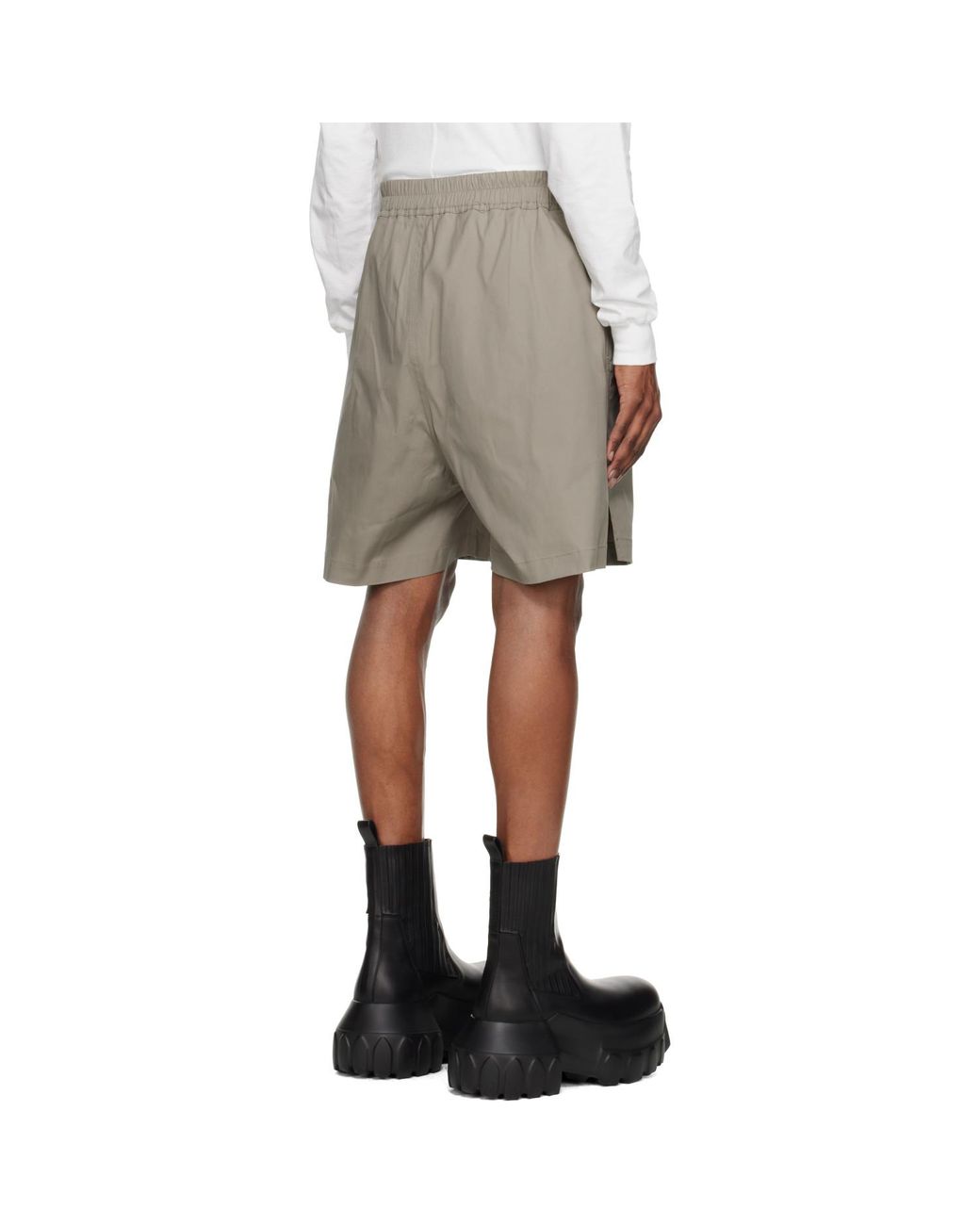 Rick Owens Natural Taupe Tower Boxers Shorts for men