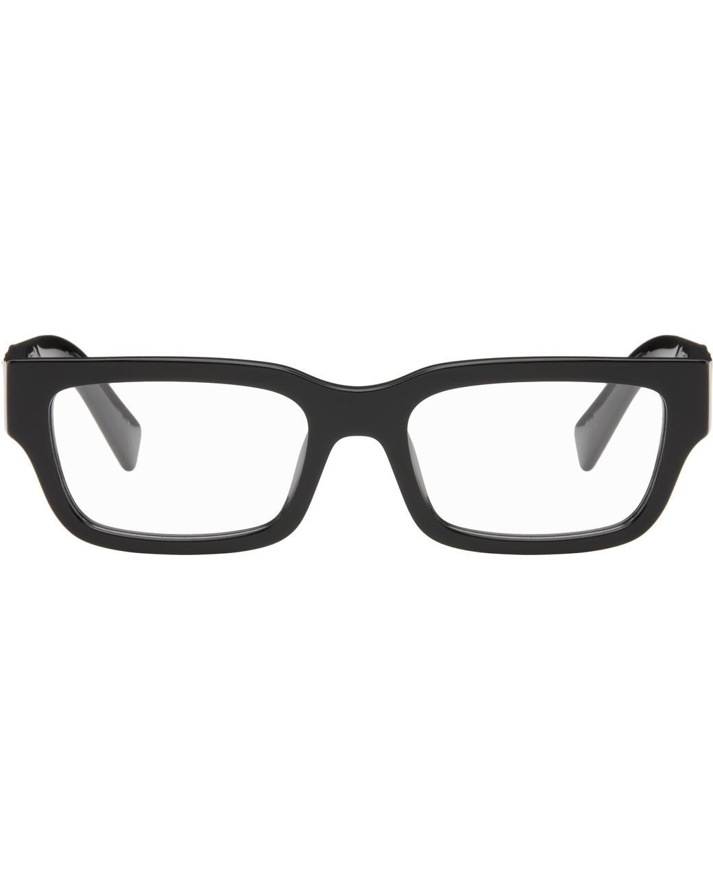 Prada Black Rectangular Glasses for men