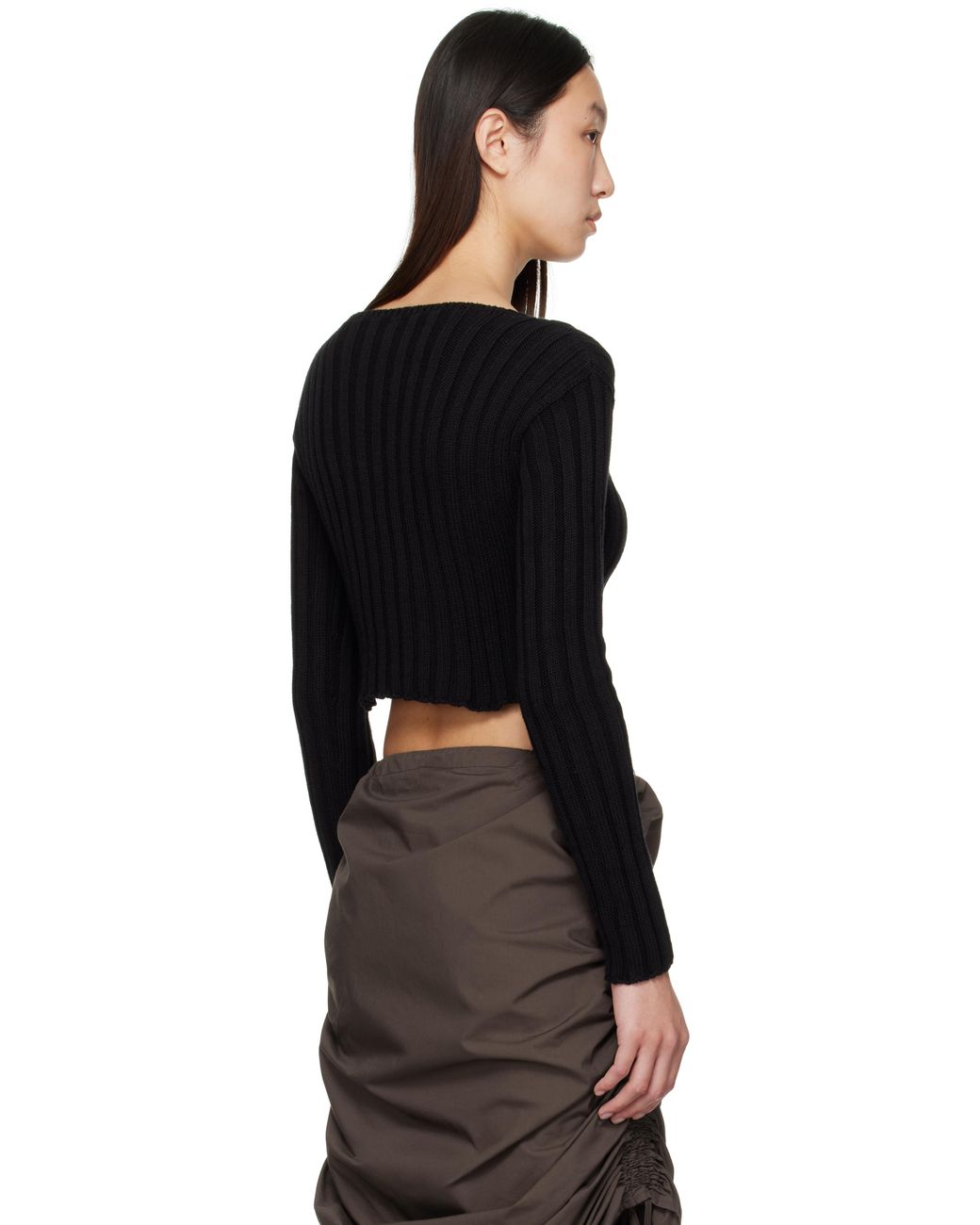 Baserange Macau Cardigan in Black | Lyst UK