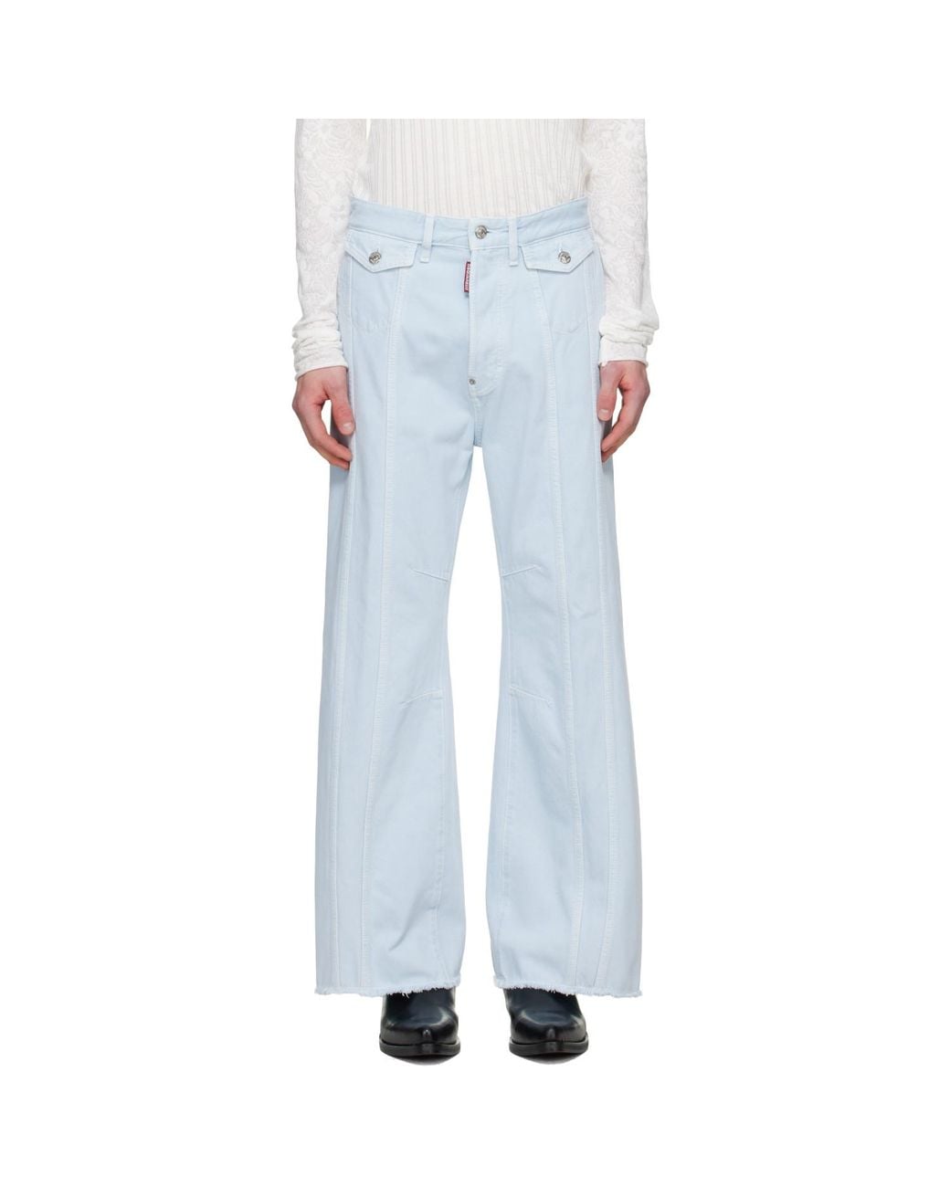 DSquared² White Powder Wash Eros Jeans for men