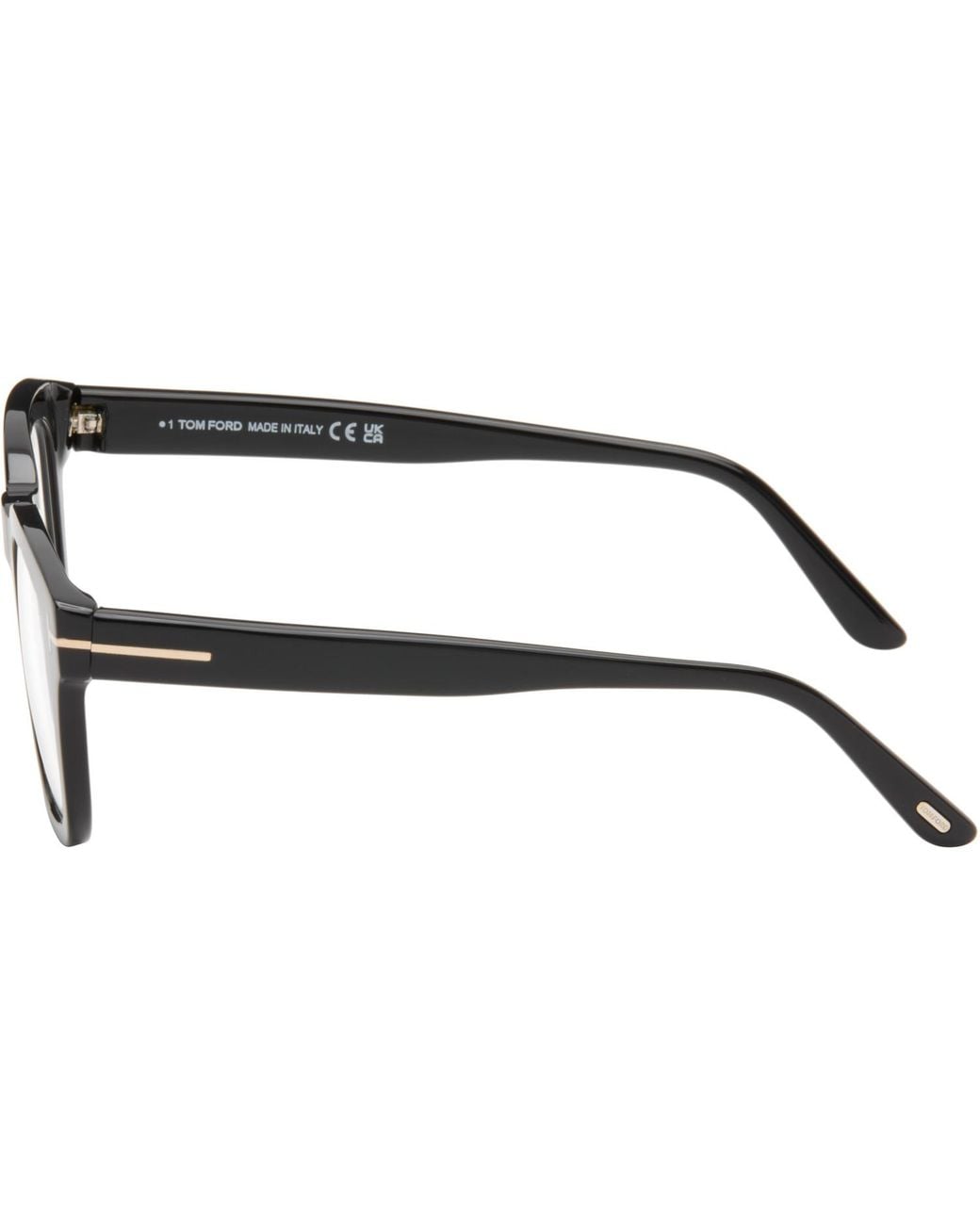 Tom Ford Black Block Soft Square Light Optical Glasses for men