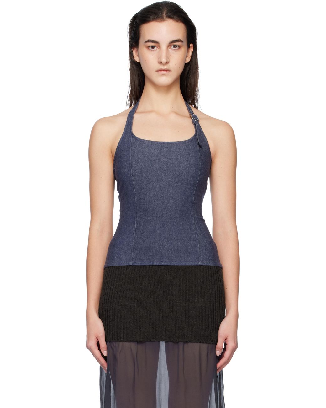 paloma wool ダークグレー Vネック タンクトップ paloma wool ダークグレー Vネック タンクトップ - メルカリ