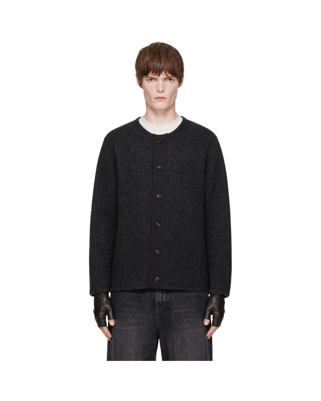 Our Legacy Black Liner Cardigan for men