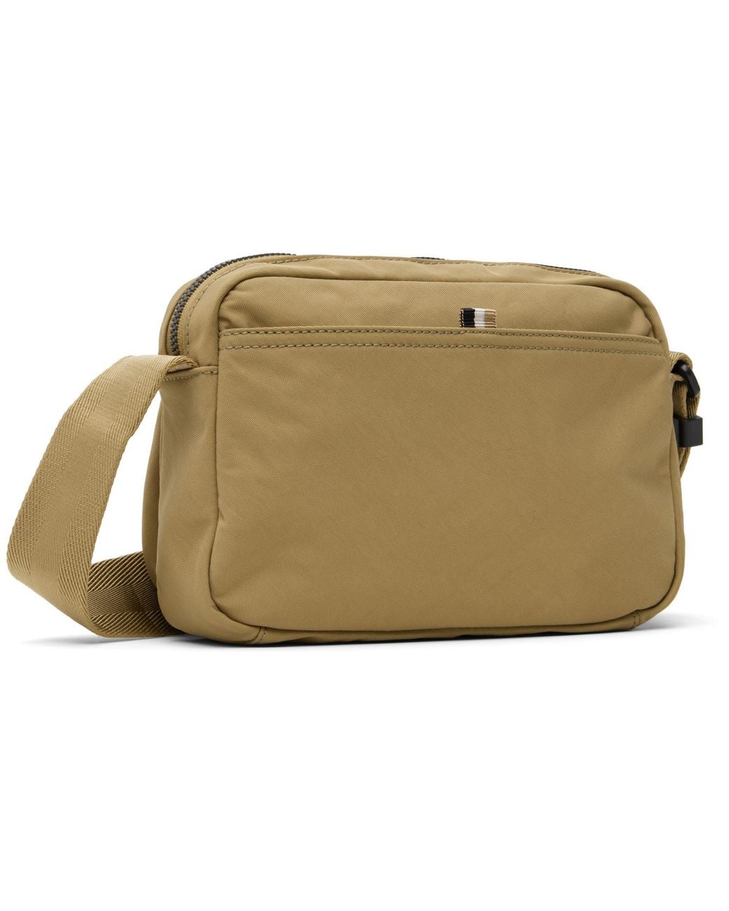 Boss Green Nylon Logo Patch Pouch for men