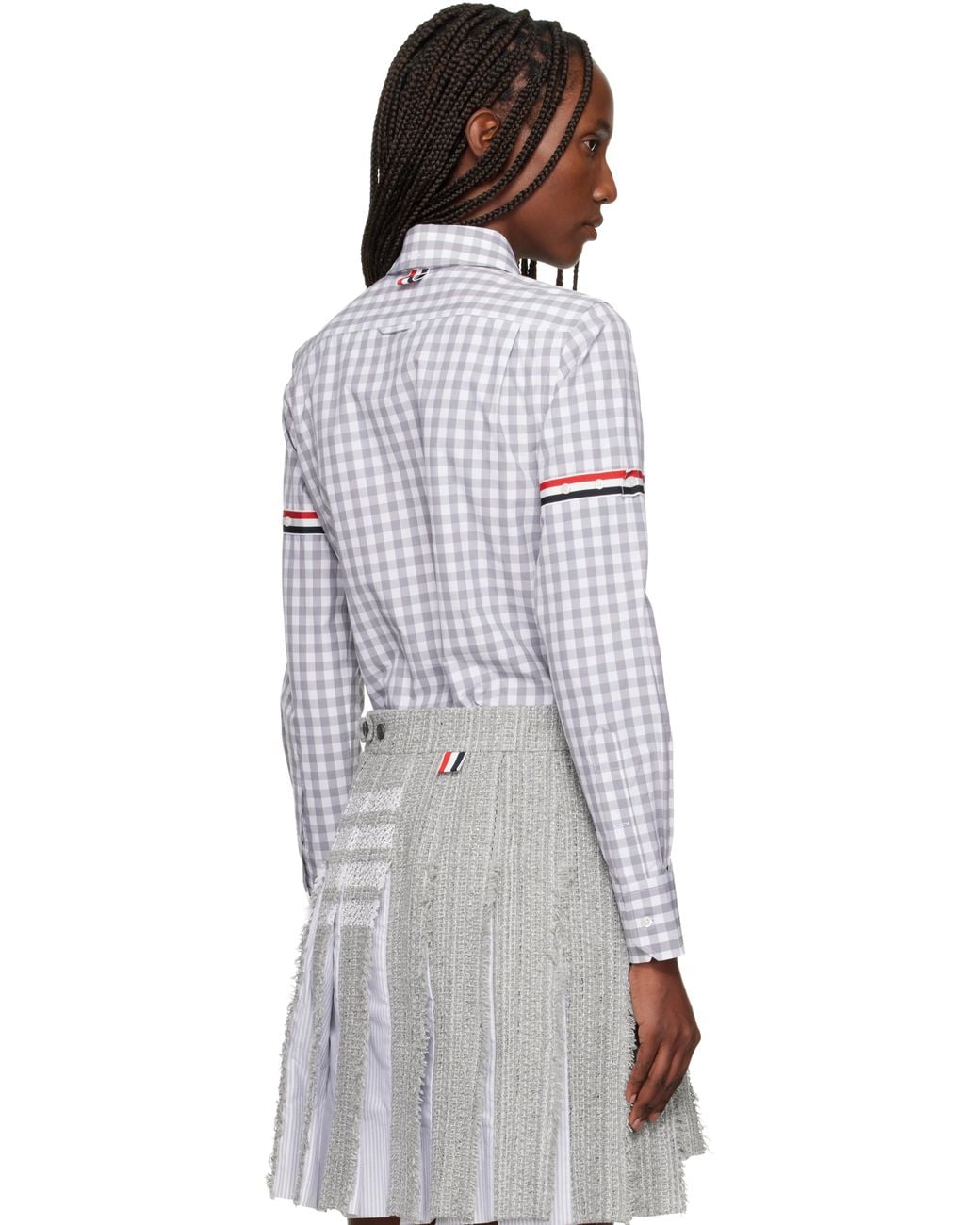 Thom Browne Multicolor Classic Long Sleeve Point Collar Shirt