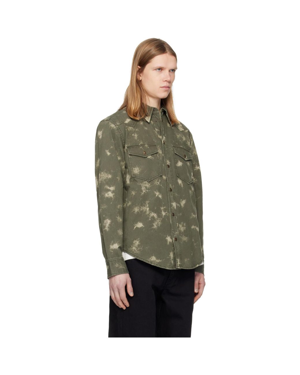 Isabel Marant Green Tasco Shirt for men