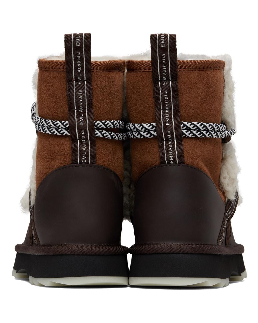 EMU Brown Blurred Teddy Boots