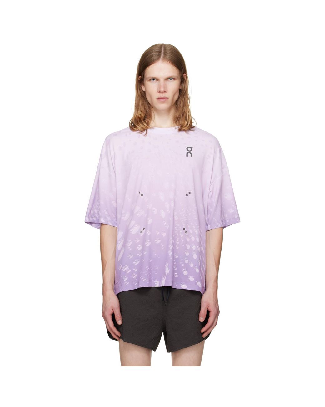 On Shoes Purple Performance Volt Running T-Shirt for men