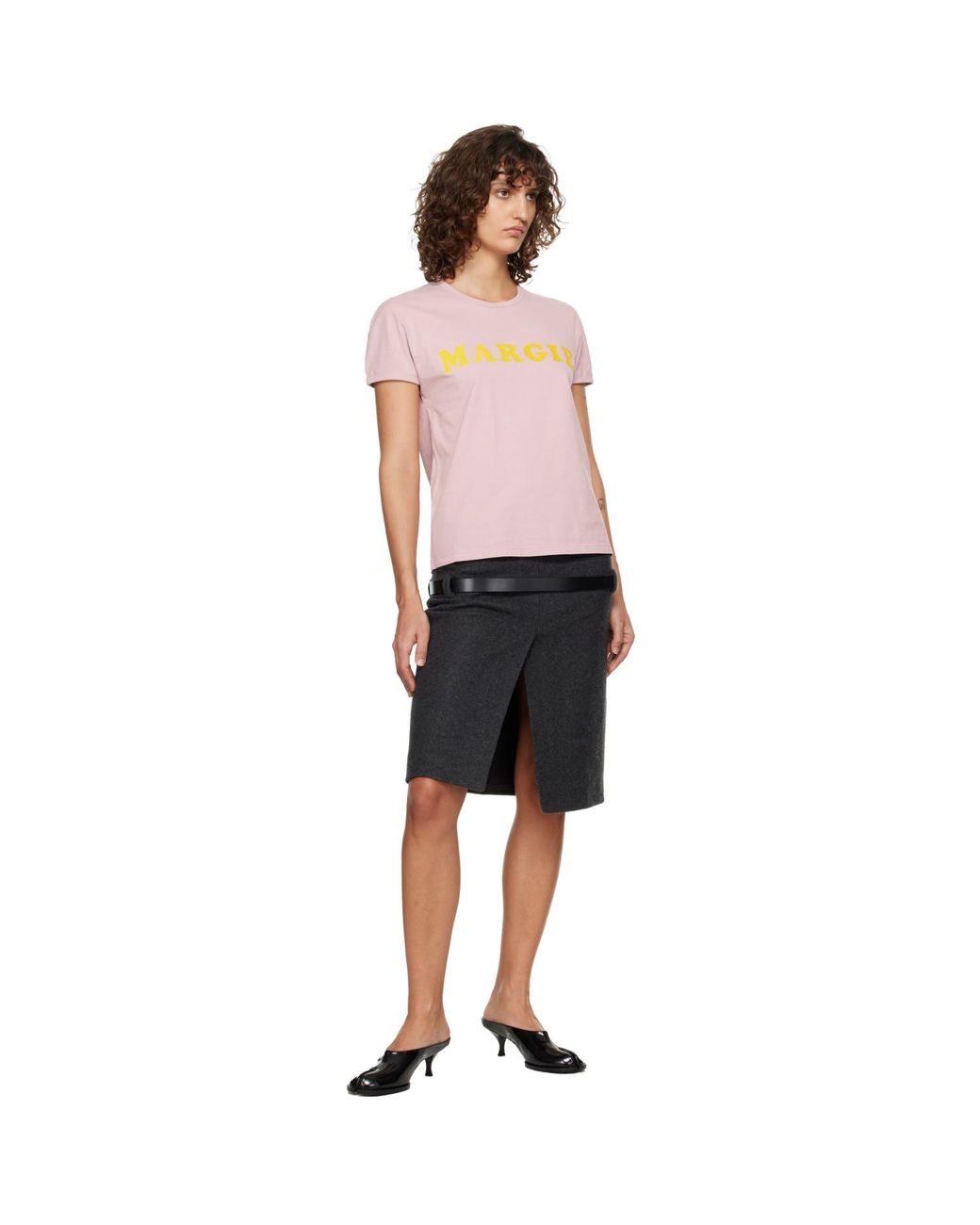 MM6 by Maison Margiela Pink 'Margie' T-Shirt