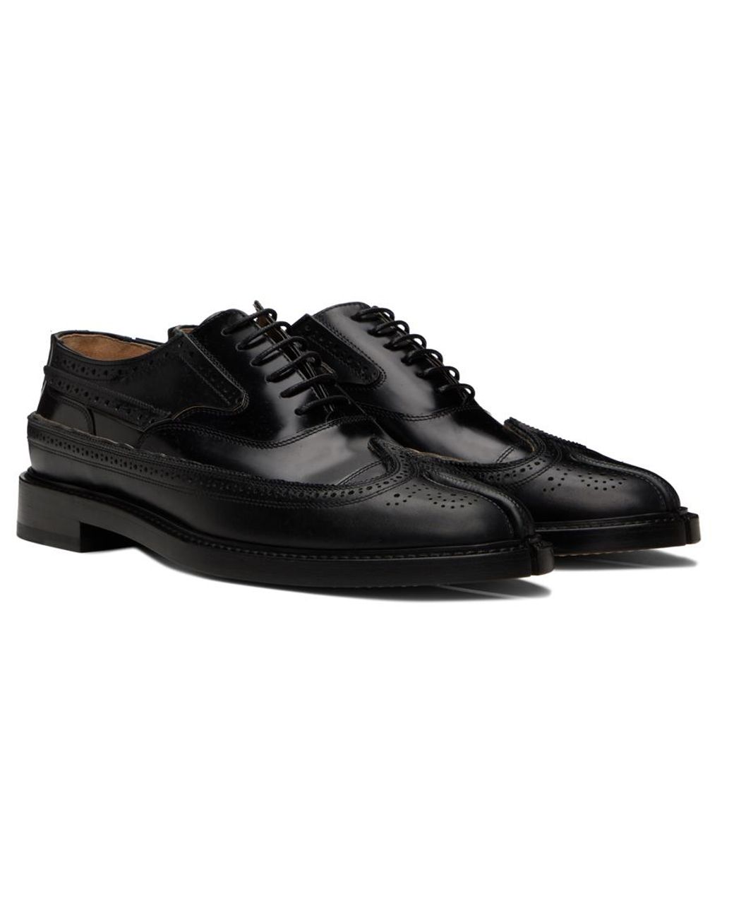 【Maison Margiela】Tabi Lace-Up Derby Shoes Black Maison Margiela Tabi lace-up Derby Shoes | Black | FARFETCH