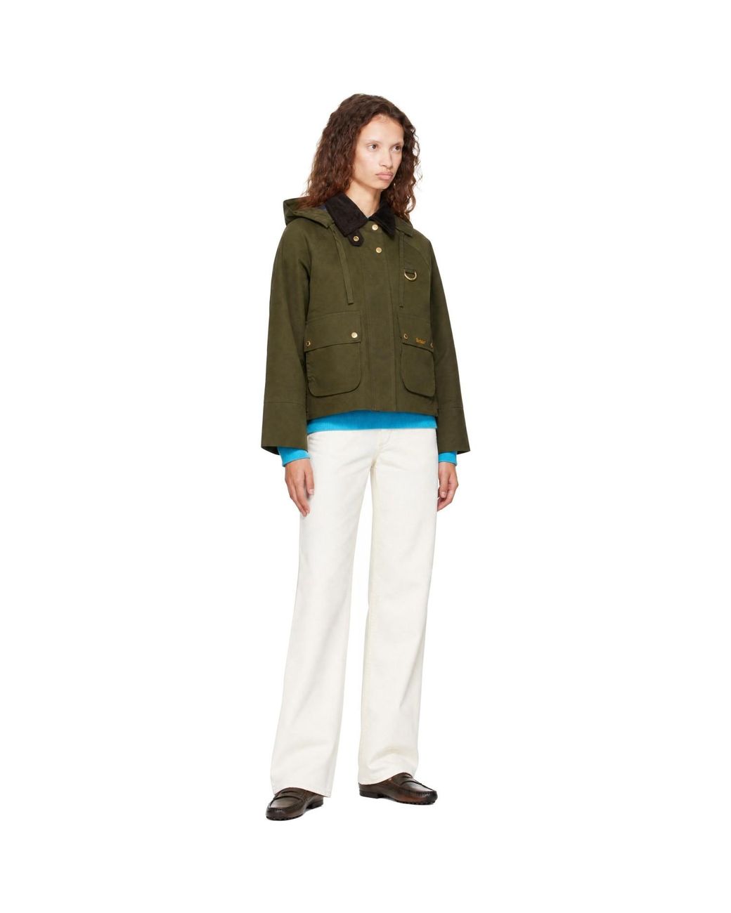 Barbour Green Khaki Terringtone Showerproof Jacket