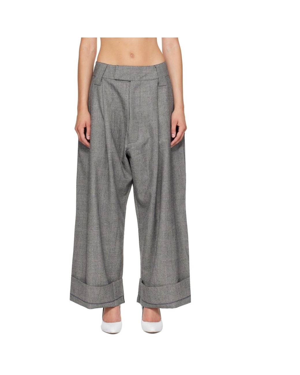 VAQUERA Gray Wool Baby Trousers