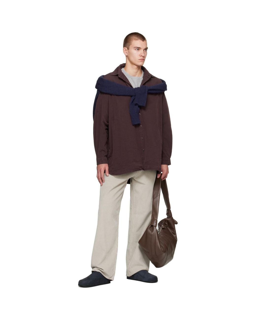 Casey Casey Red Paper Cot Ikla Shirt for men