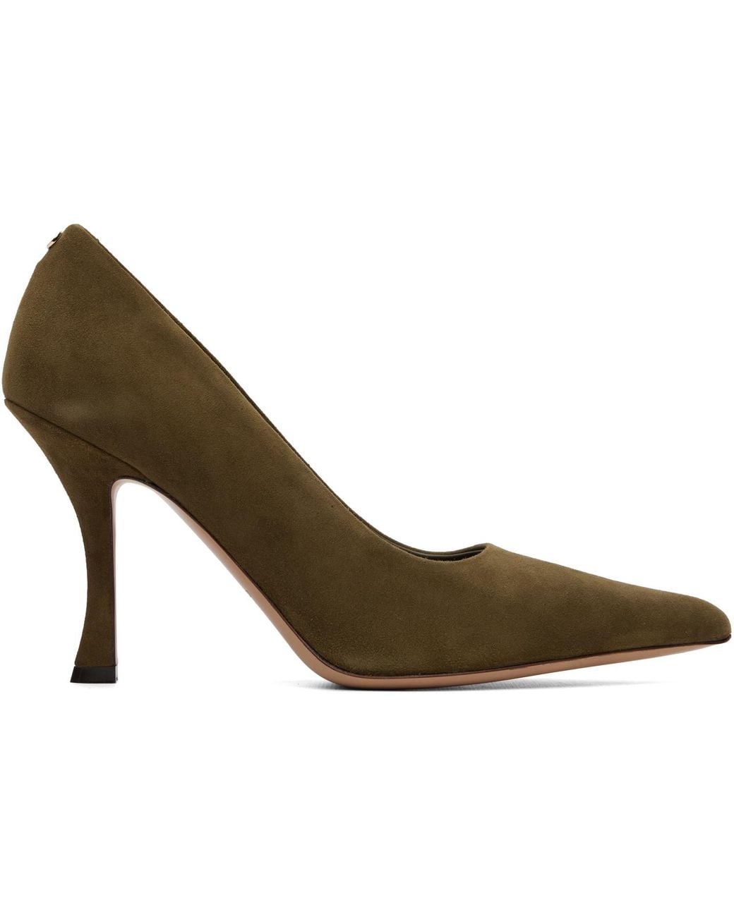Ferragamo Metallic Elydea Pump Heels