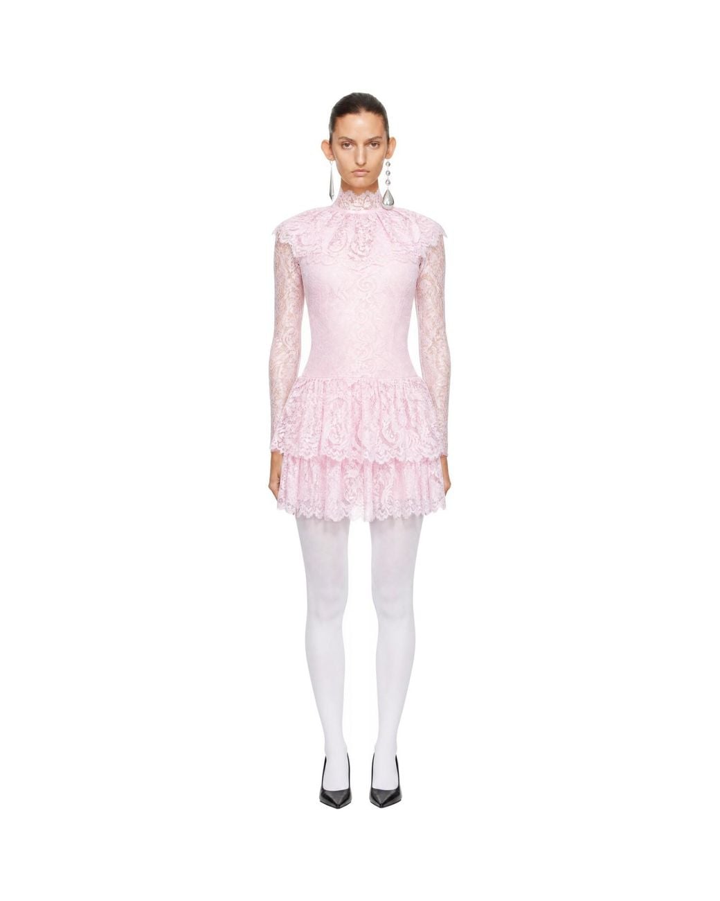 LAURA ANDRASCHKO Pink Teatime Midi Dress