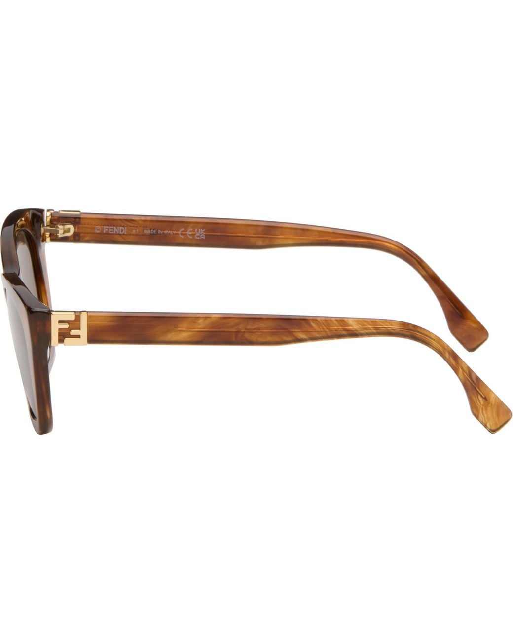 Fendi Brown Tortoiseshell 'Forever Sunglasses