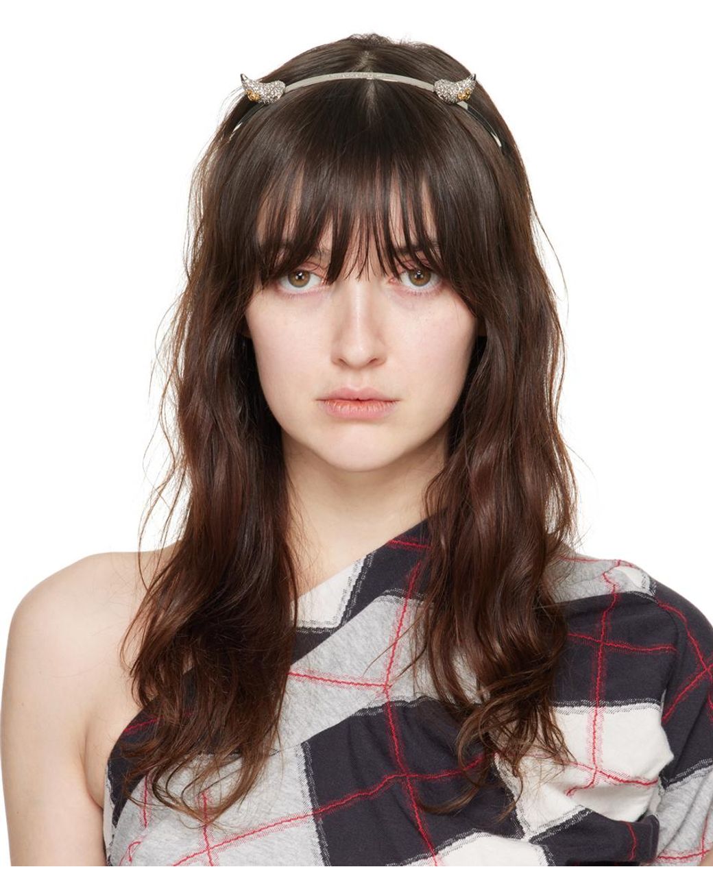 Vivienne Westwood Vivienne's Horn Alice Headband in Brown