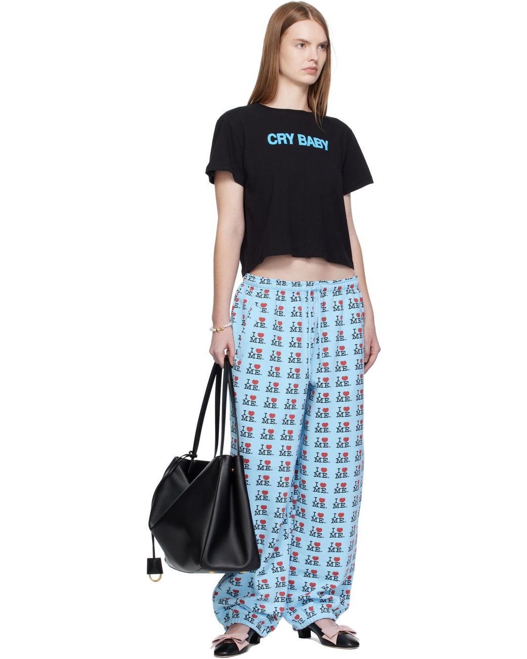 Ashley Williams Cropped T-Shirt in Black | Lyst UK