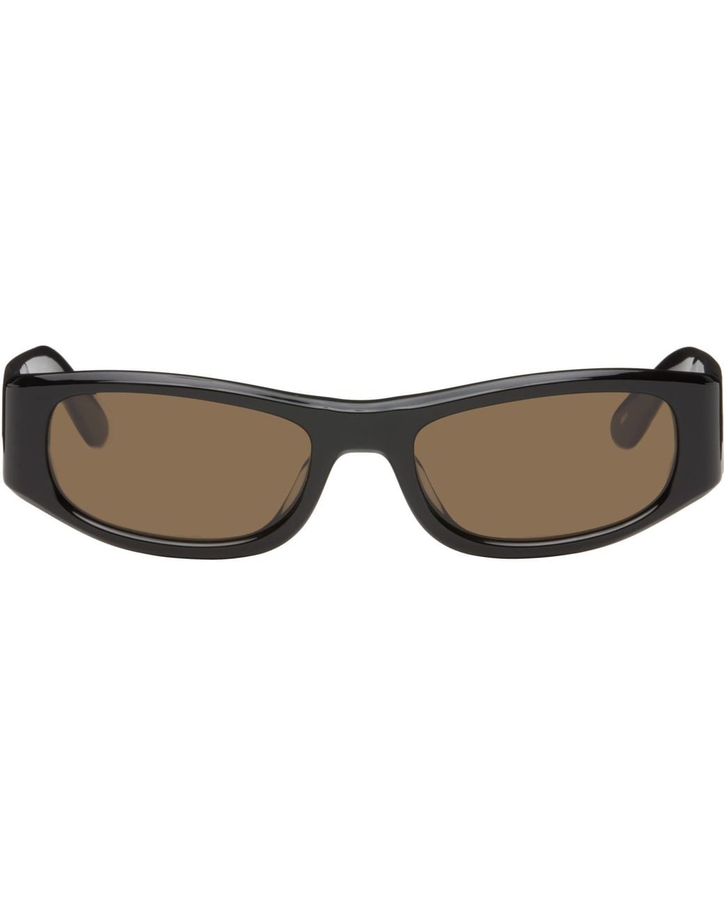 THISTLES Brown 'The Suede' Sunglasses