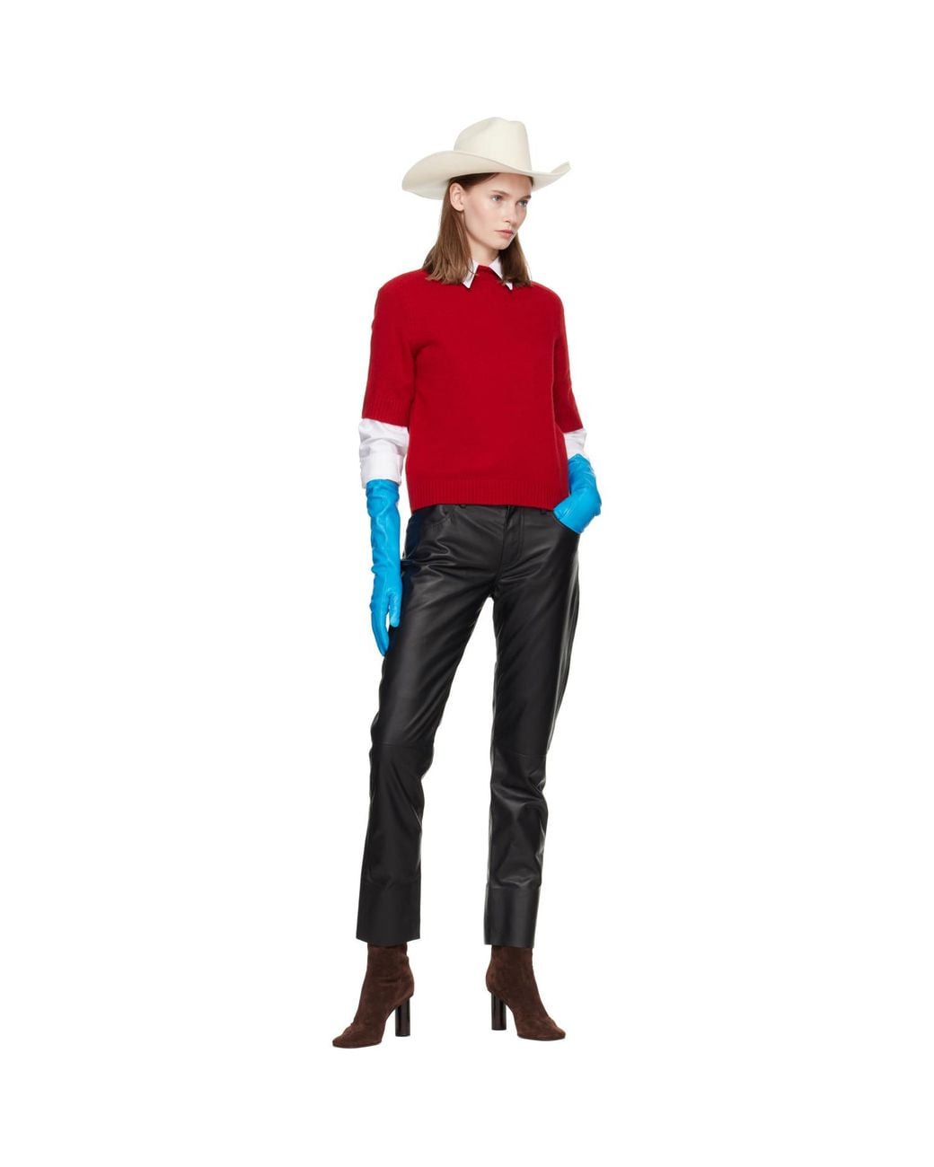 Handsome Stockholm Blue Essentials Long Gloves