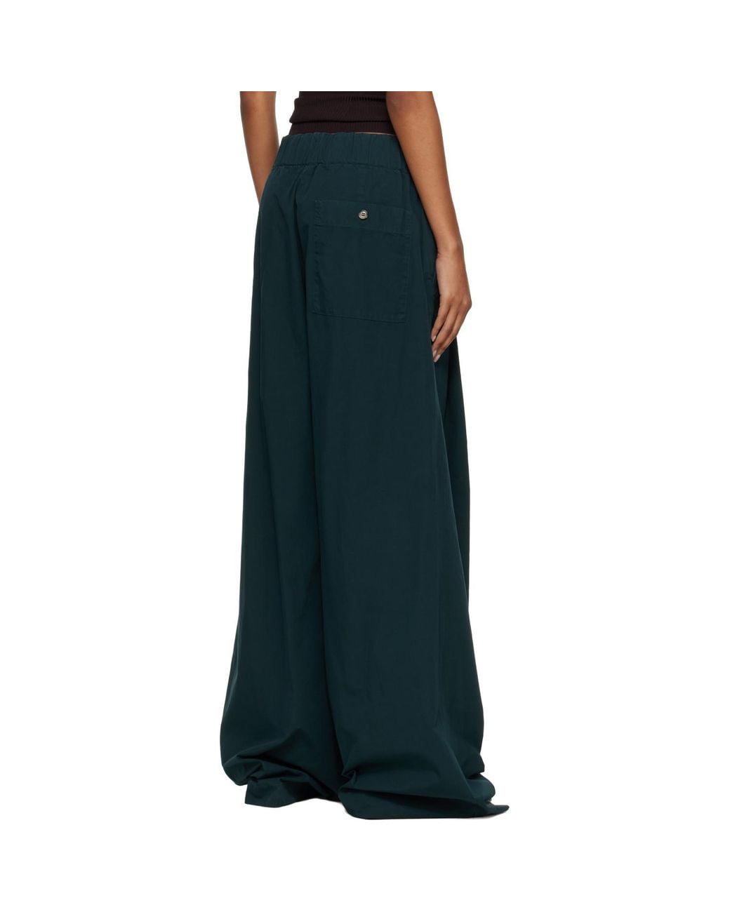 Dries Van Noten Blue Elasticated Overdyed Trousers