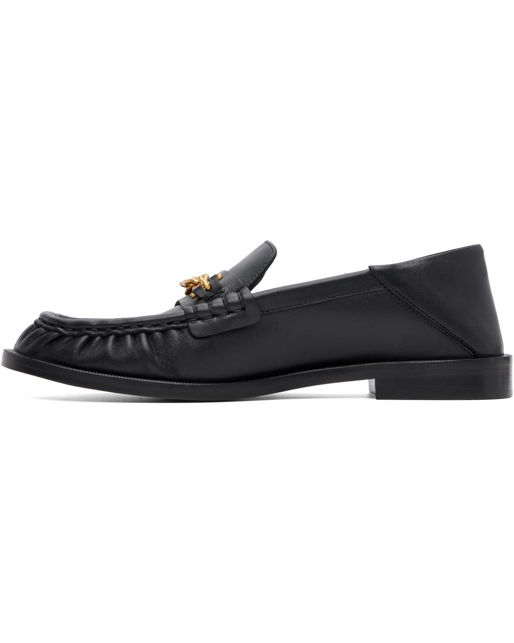 Balmain Blue Sync Smooth Leather Loafers for men