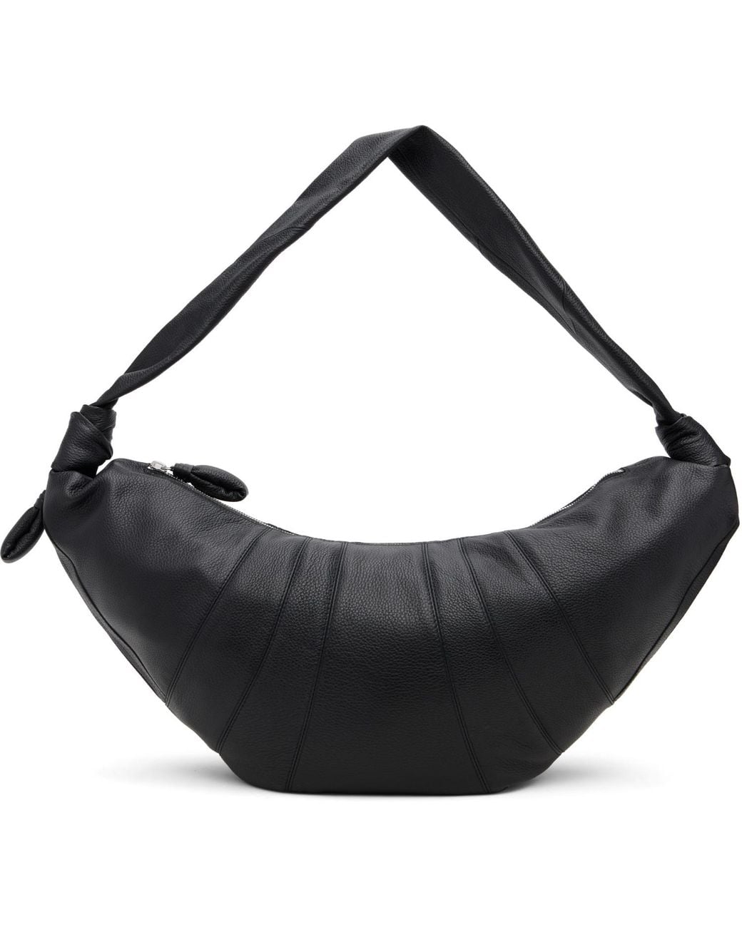 Lemaire Black Large Croissant Bag for men