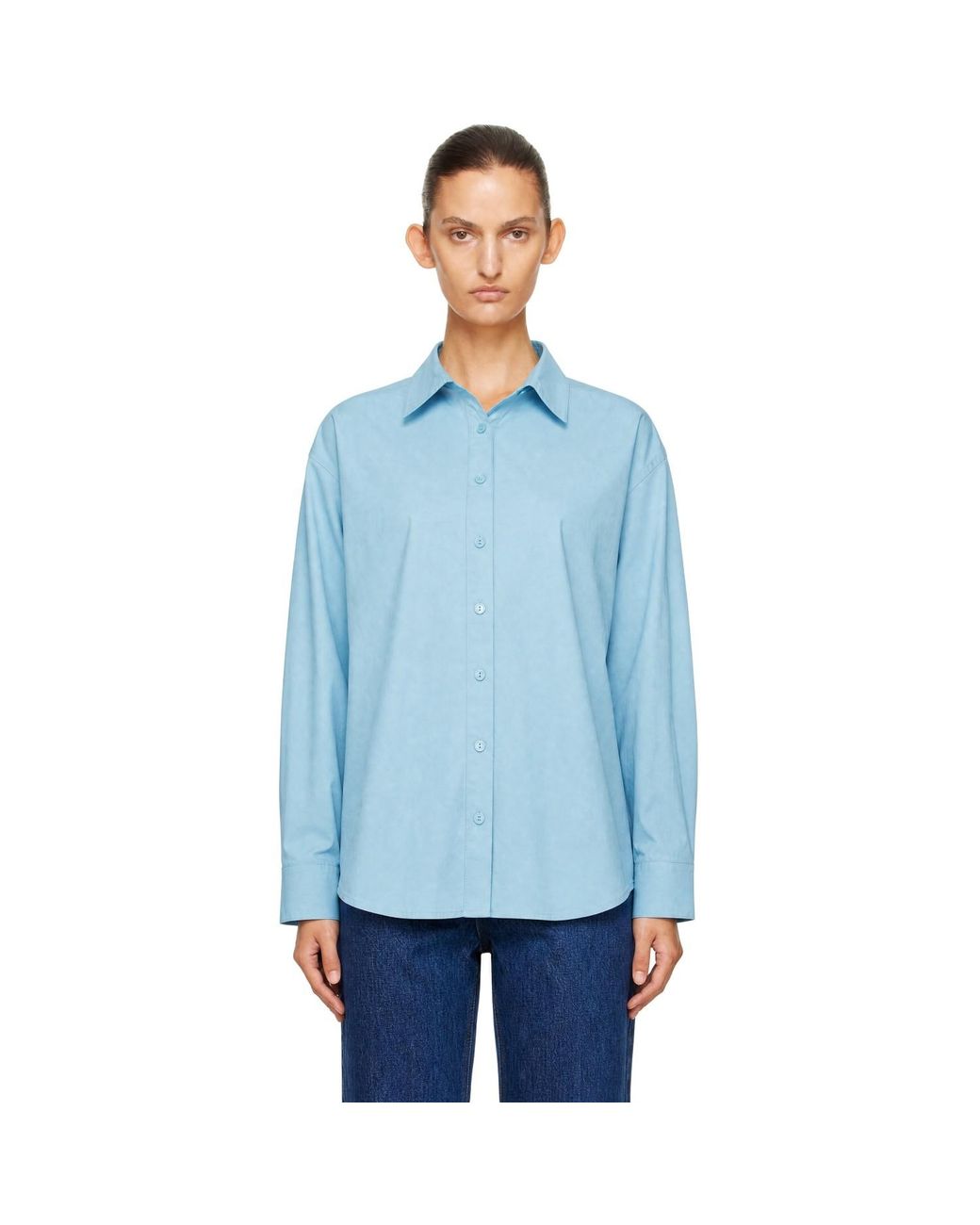 Still Here Blue Madison Button Down Shirt