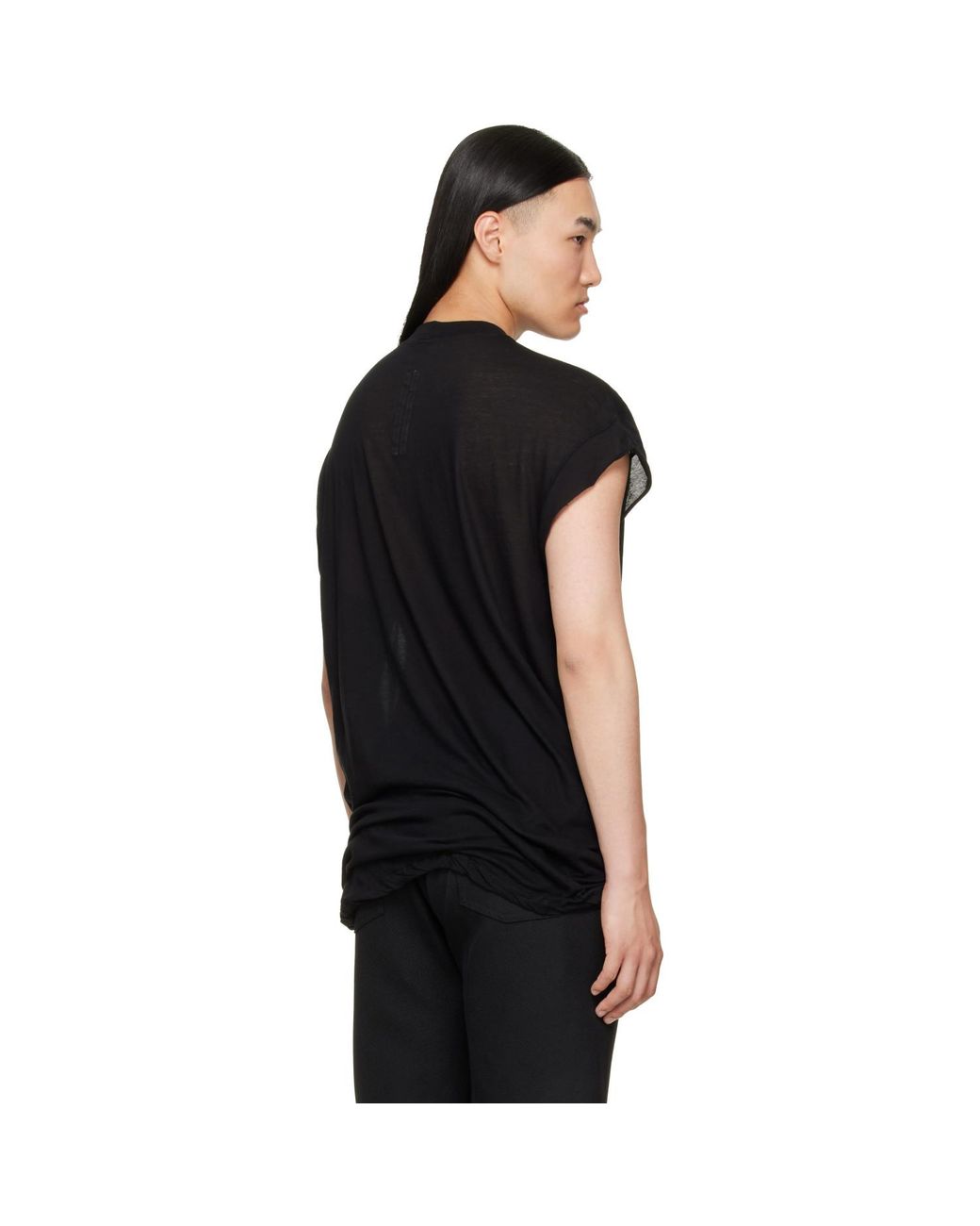 Rick Owens Black Tower Rick Jumbo/T-Shirt for men