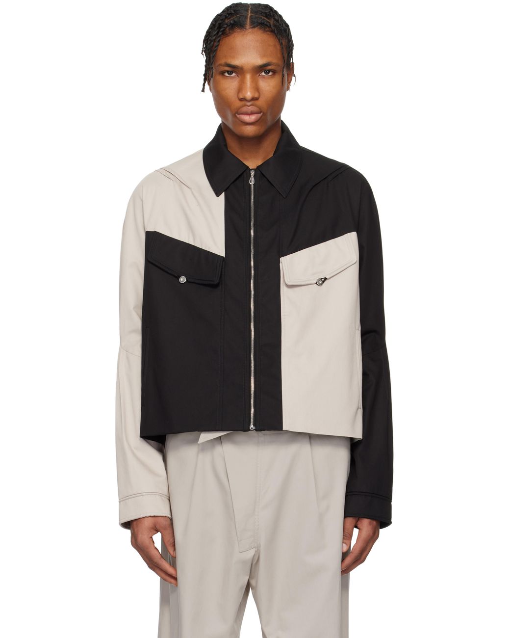 Kiko Kostadinov Tan & Alec K-Dart Jacket in Black for Men | Lyst