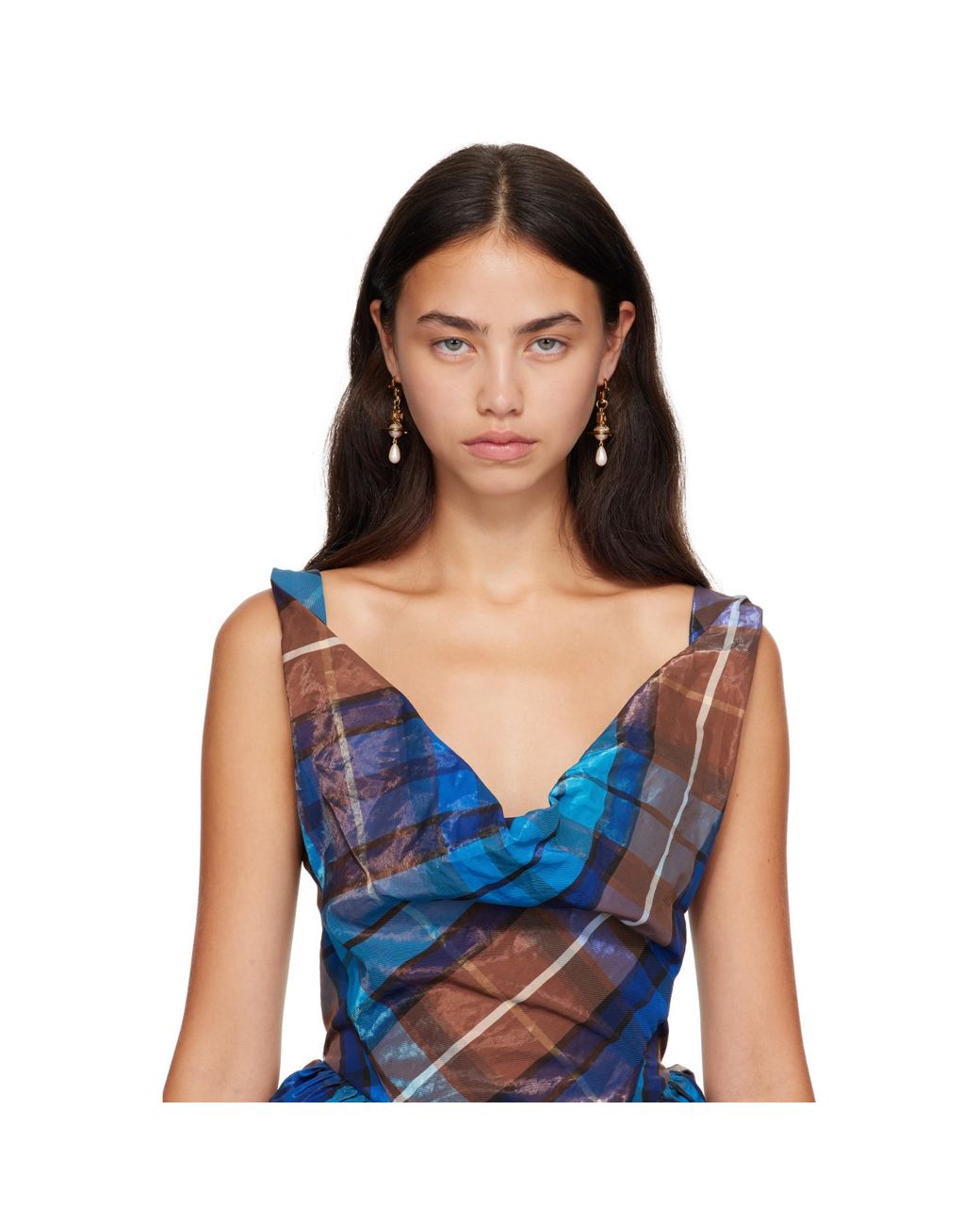 Vivienne Westwood Metallic Aida Earrings