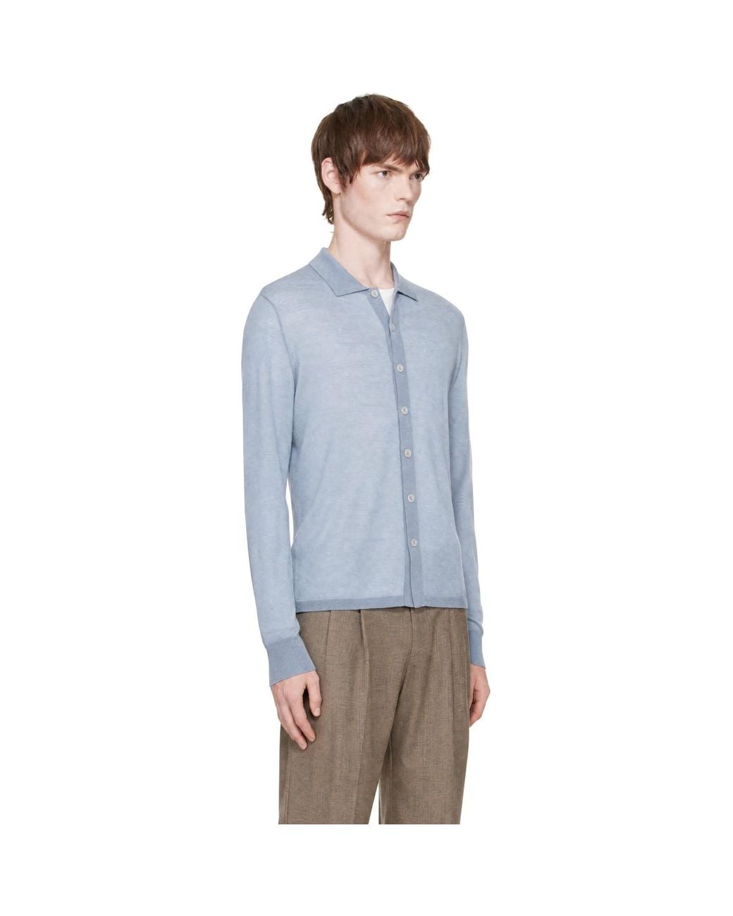 Our Legacy Blue Fall Cardigan for men