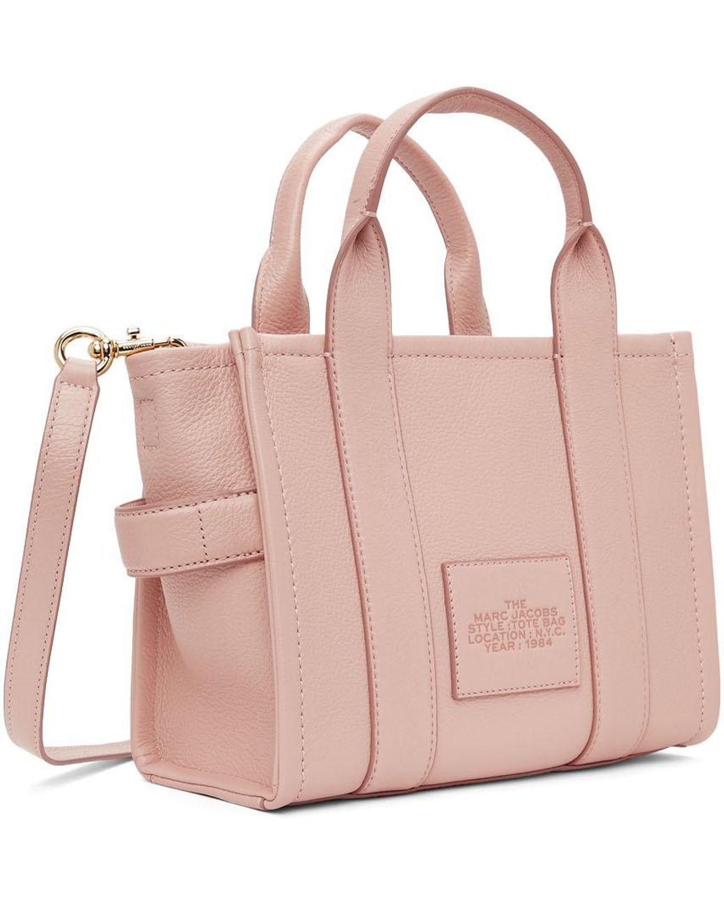 Marc Jacobs Dust Pink Leather Tote Bag