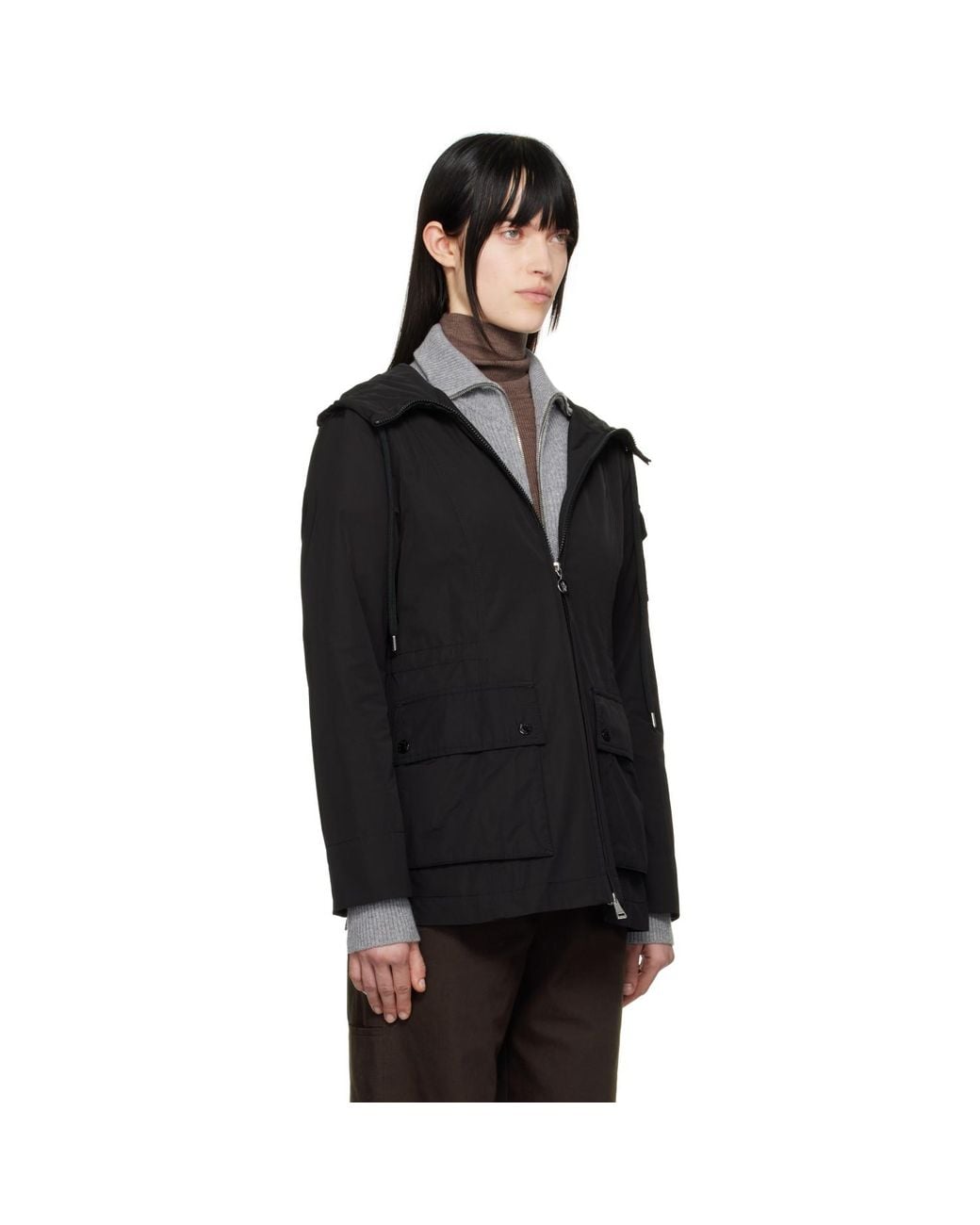 Moncler Black Leandro Hooded Jacket