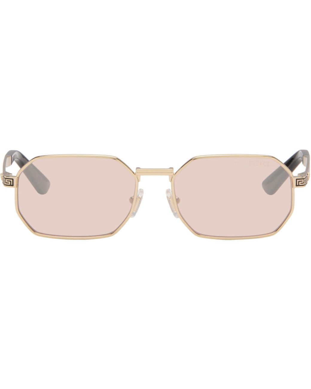Versace Pink Greca Flow Sunglasses