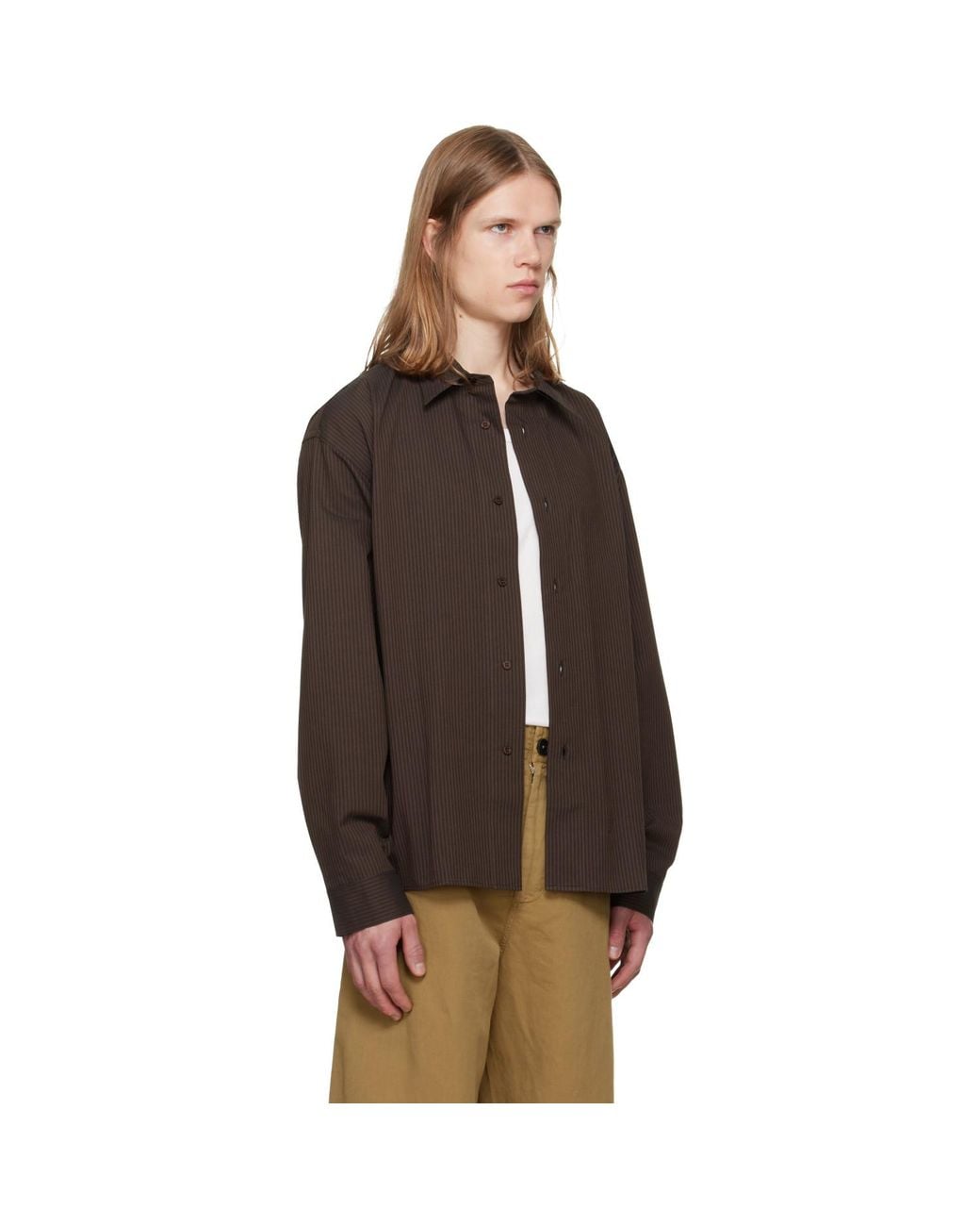 Studio Nicholson Brown Hal Shirt for men