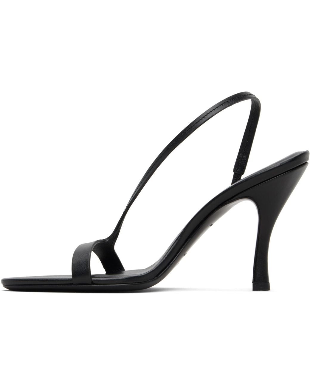 Loulou de Saison Black Arwa High Heeled Sandals