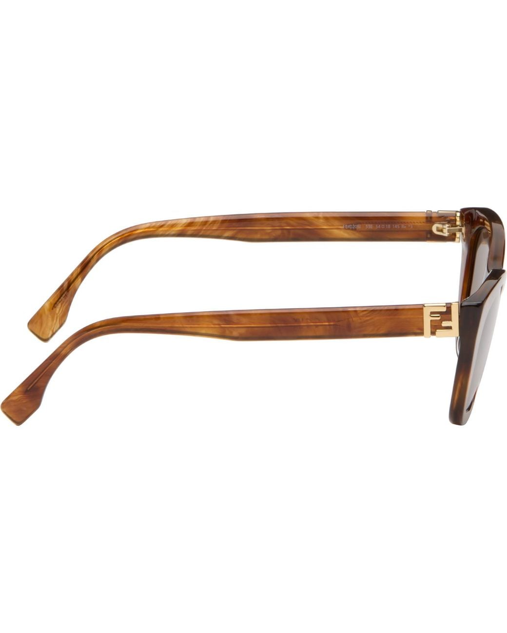 Fendi Brown Tortoiseshell 'Forever Sunglasses
