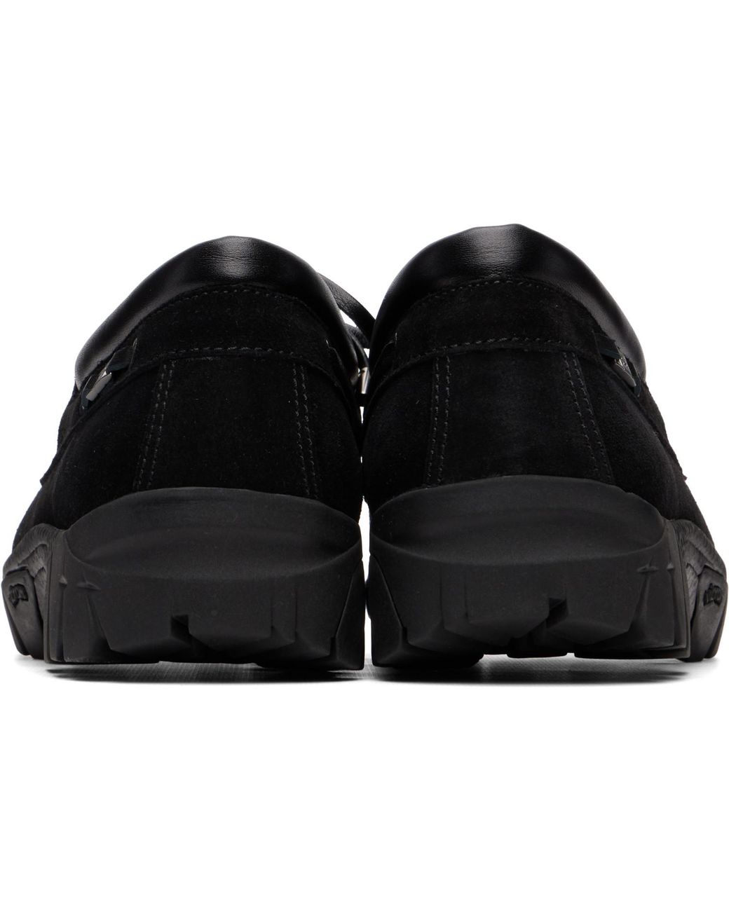 Wooyoungmi Black Suede Boat Shoes for men