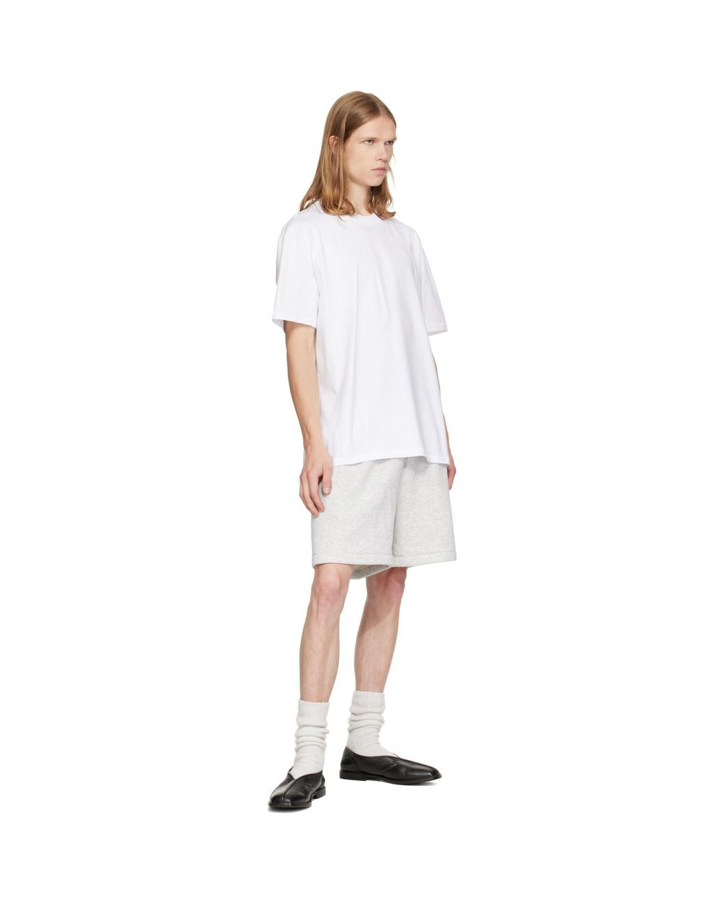 Skims White Heavyweight Cotton Relaxed T-Shirt for men