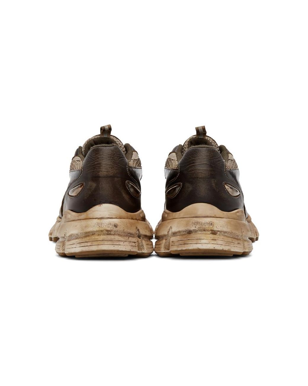 Axel Arigato Brown Dip-dye Marathon Sneakers for Men | Lyst