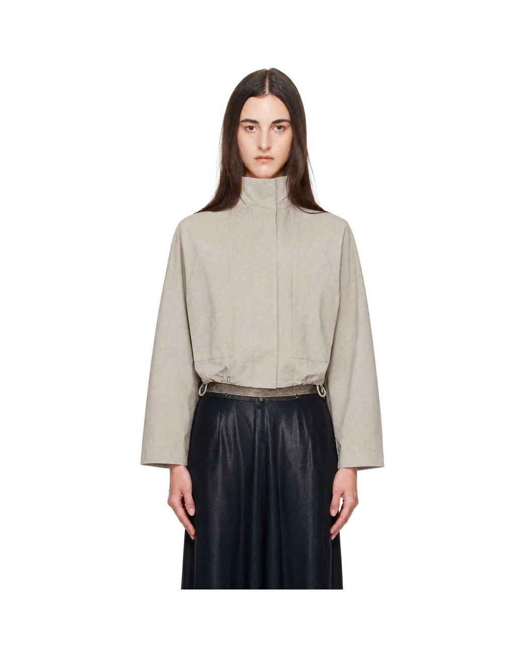 St. Agni Gray Technical Cotton Carpenter Jacket