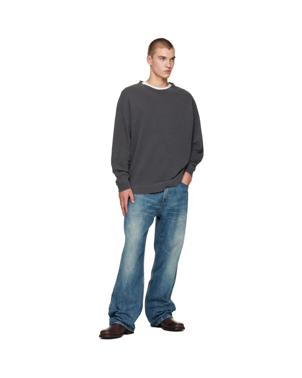 Our Legacy Gray Slack Sweatshirt for men